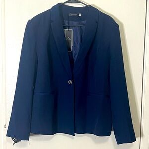 Navy Blue Jacket Blazer Sz 2XL